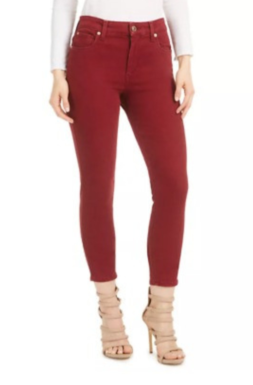 STS Blue Women's Ellie High Rise Ankle Skinny Jeans Red Size 30 0858
